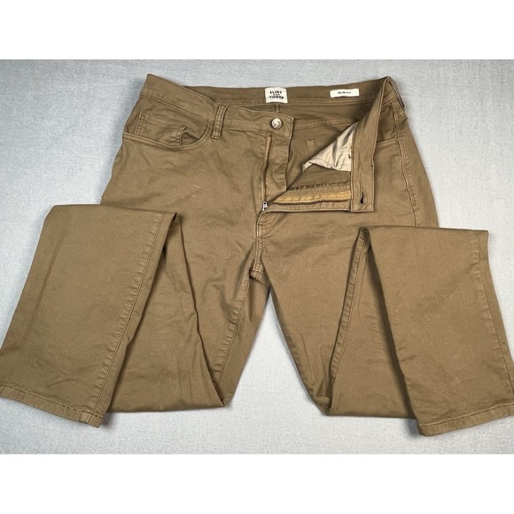 Flint & Tinder 365 pant 33x34 Khaki Slim Fit Comfort Twill Work‎ Cotton stretch